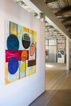 Dot Dot par Detlef Aderhold - Grande peinture abstraite contemporaine énergique