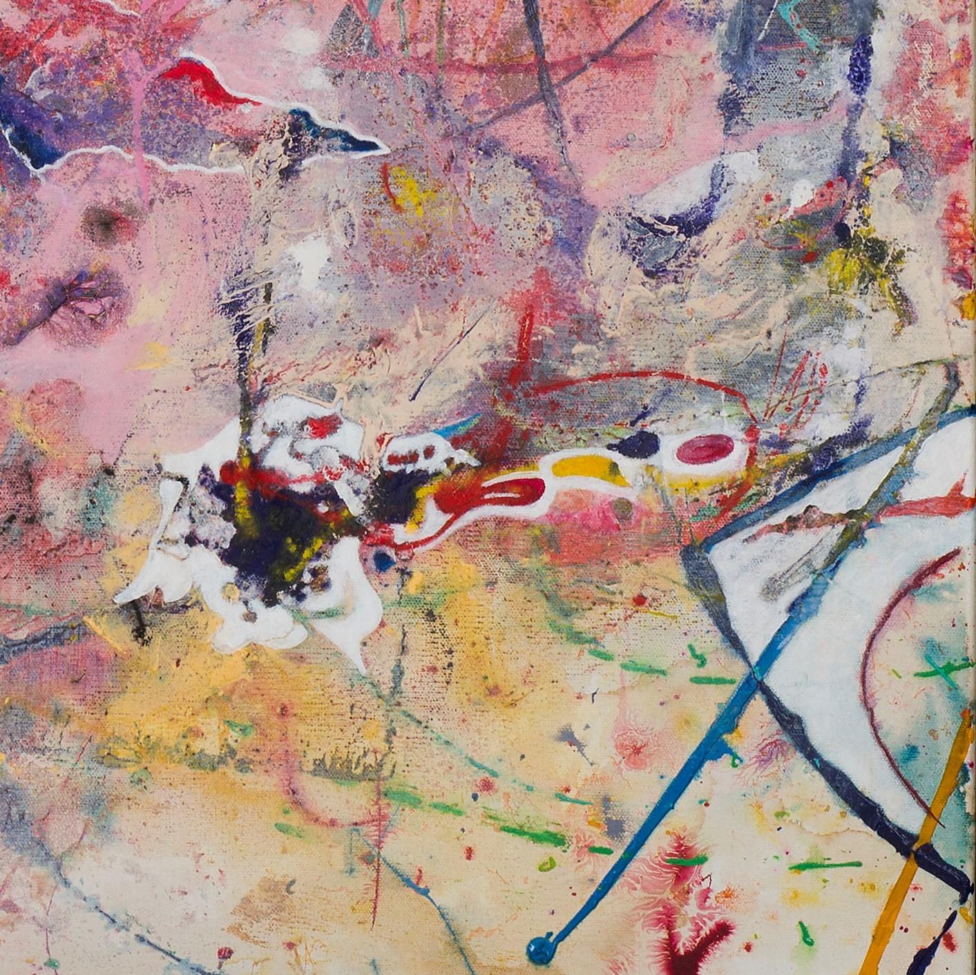 Facing by Detlef Aderhold - Large Energetic Contemporary Abstract Painting For Sale 4