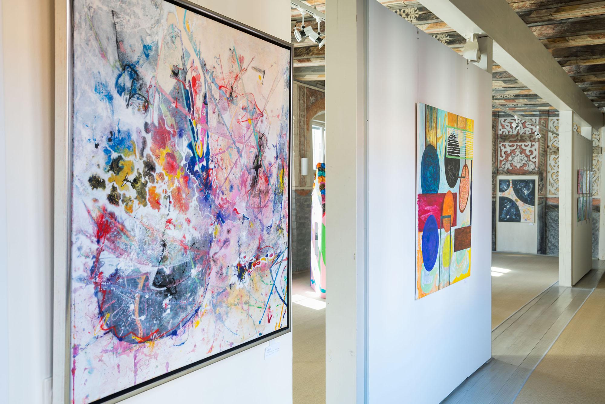 Facing by Detlef Aderhold - Large Energetic Contemporary Abstract Painting For Sale 5