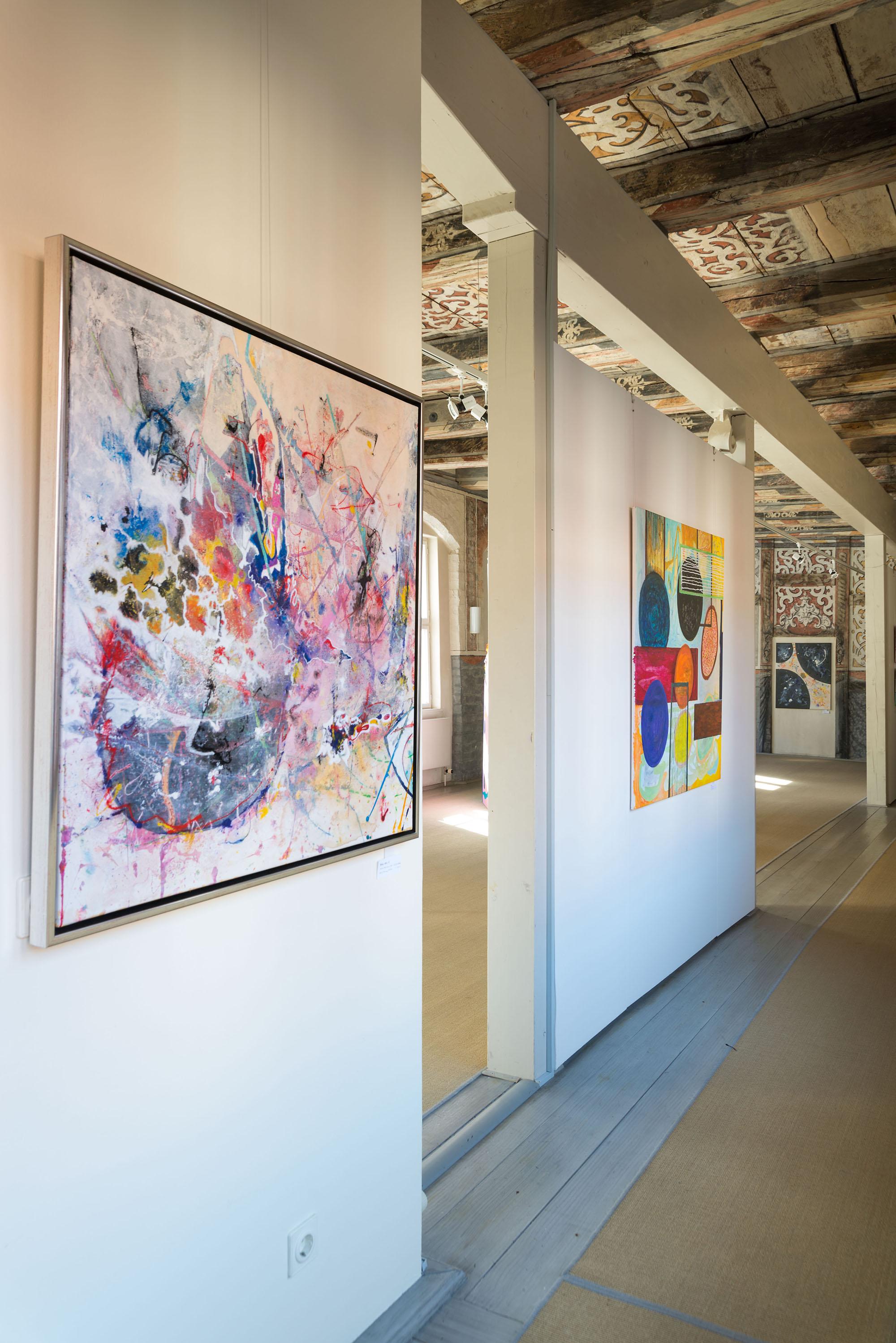 Facing by Detlef Aderhold - Large Energetic Contemporary Abstract Painting For Sale 6