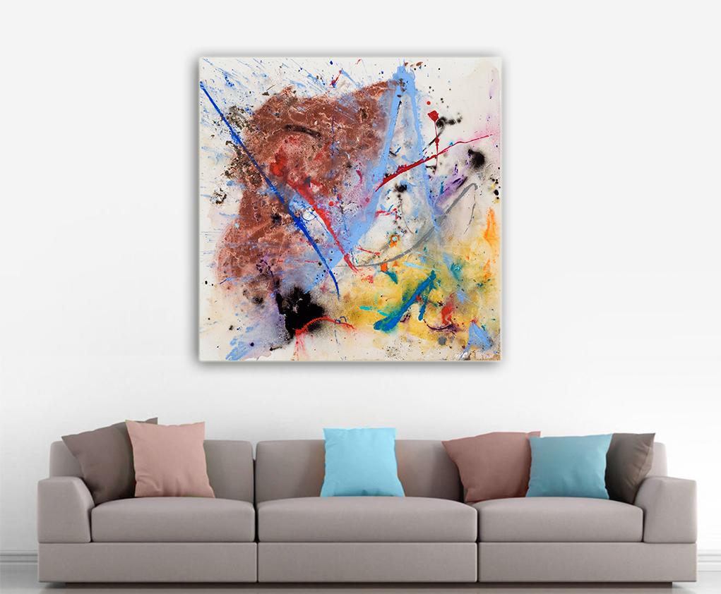 Linea di scheda madre di Detlef Aderhold - Pittura astratta contemporanea energica 3