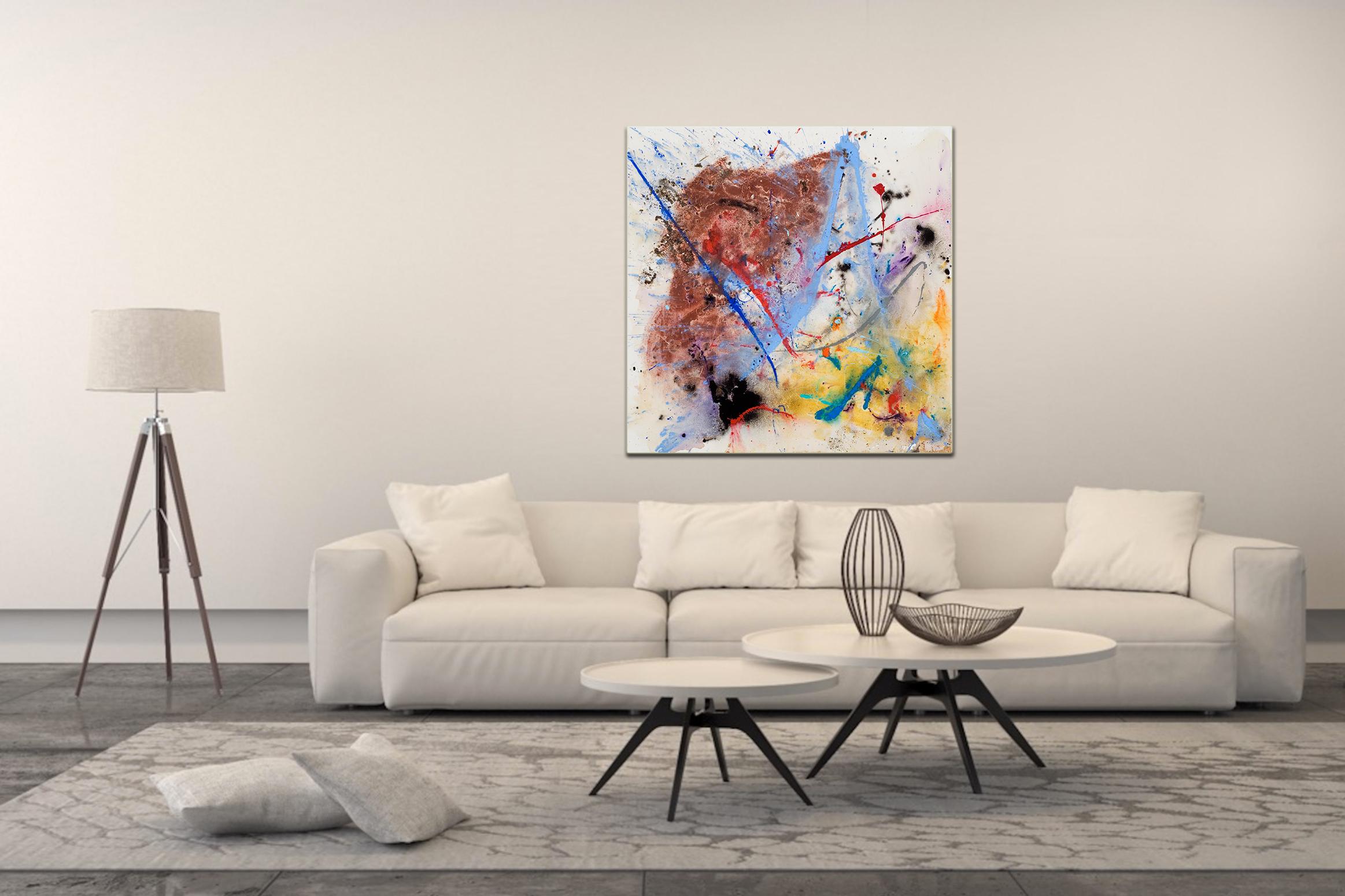 Linea di scheda madre di Detlef Aderhold - Pittura astratta contemporanea energica 4