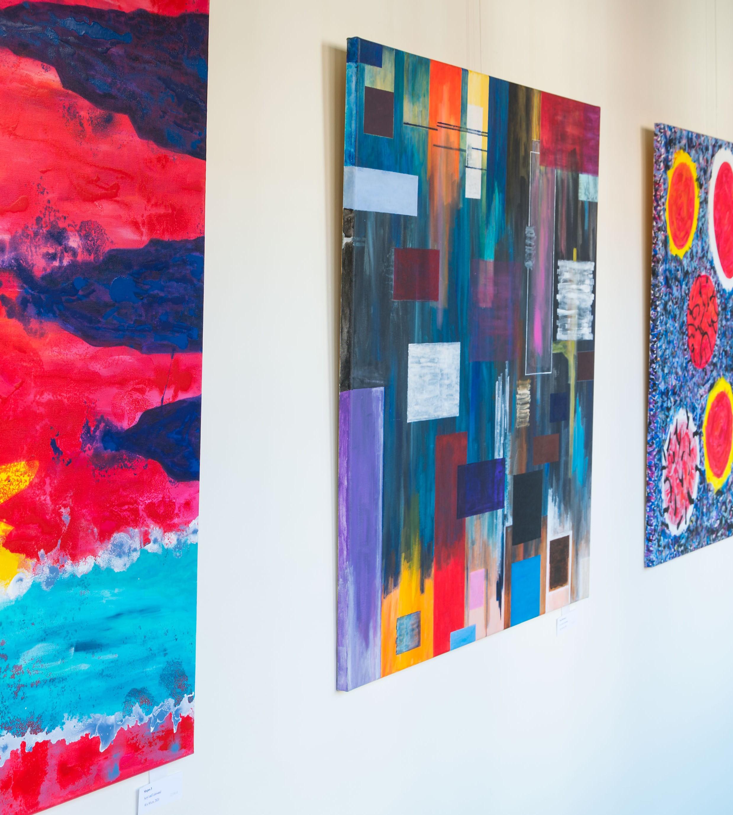Step Between by Detlef Aderhold - Energetic Contemporary Abstract Painting For Sale 4
