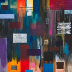 Step Between di Detlef Aderhold - Pittura astratta contemporanea energica