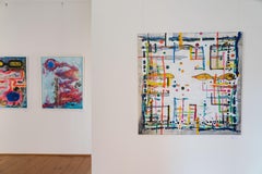 Rayas de Detlef Aderhold - Pintura abstracta contemporánea llena de energía