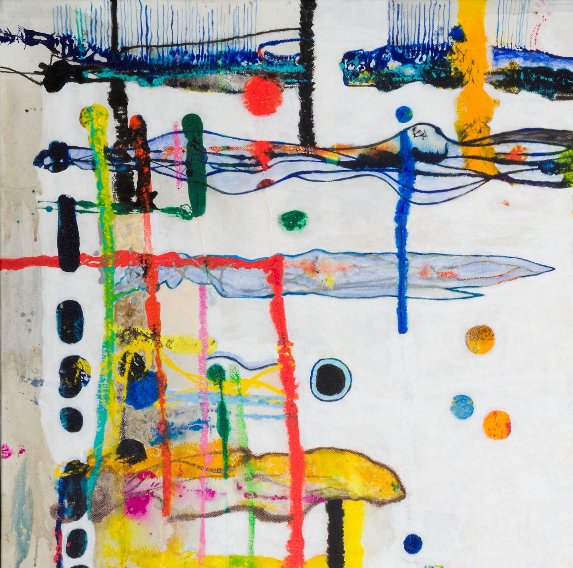Stripes by Detlef Aderhold - Energetic Contemporary Abstract Painting For Sale 2