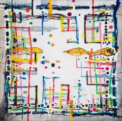 Rayas de Detlef Aderhold - Pintura abstracta contemporánea llena de energía