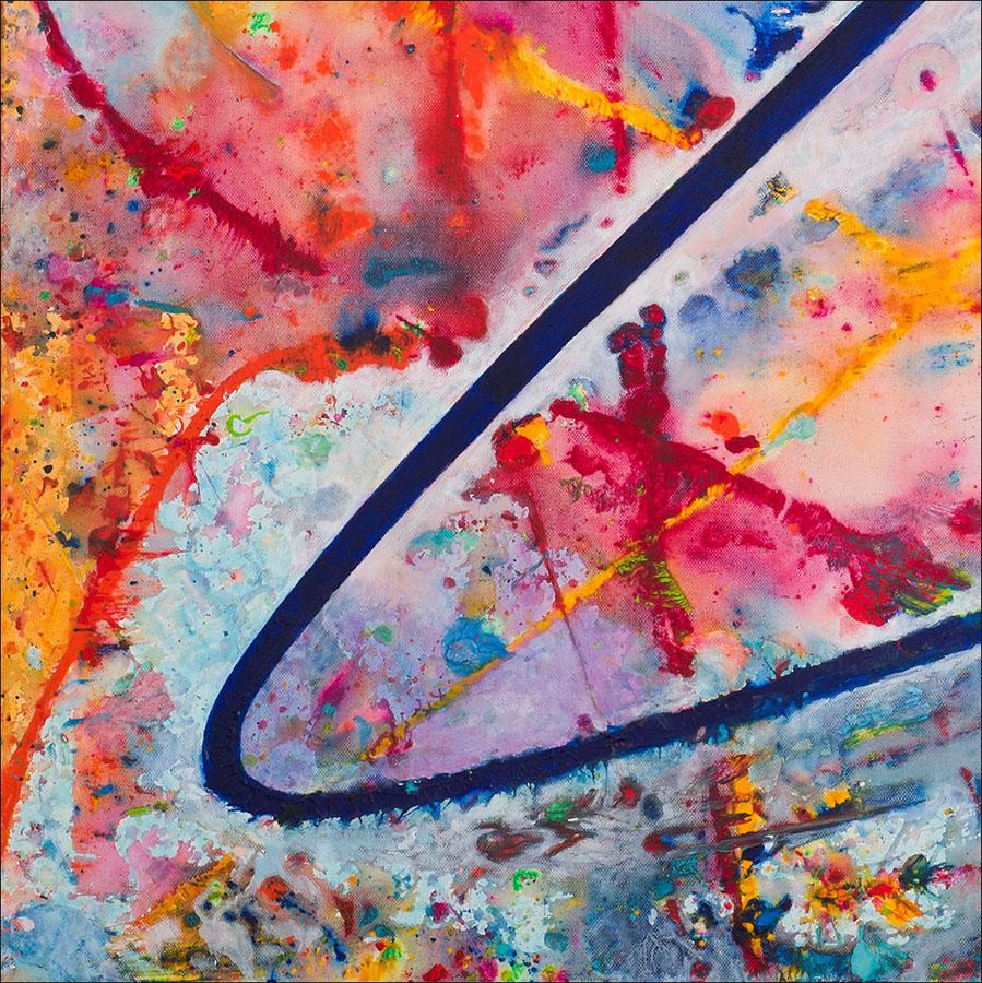 Tangible by Detlef Aderhold - Large Energetic Contemporary Abstract Painting For Sale 3
