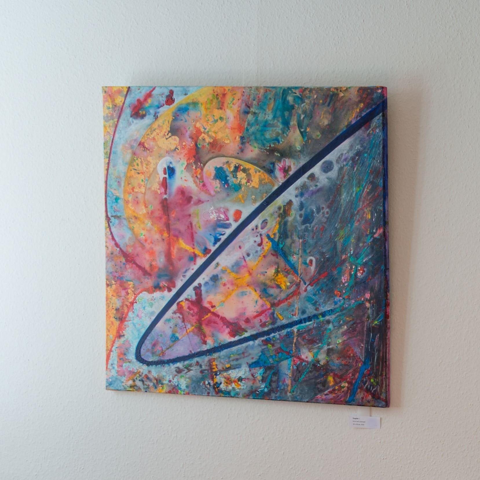 Tangible by Detlef Aderhold - Large Energetic Contemporary Abstract Painting For Sale 4