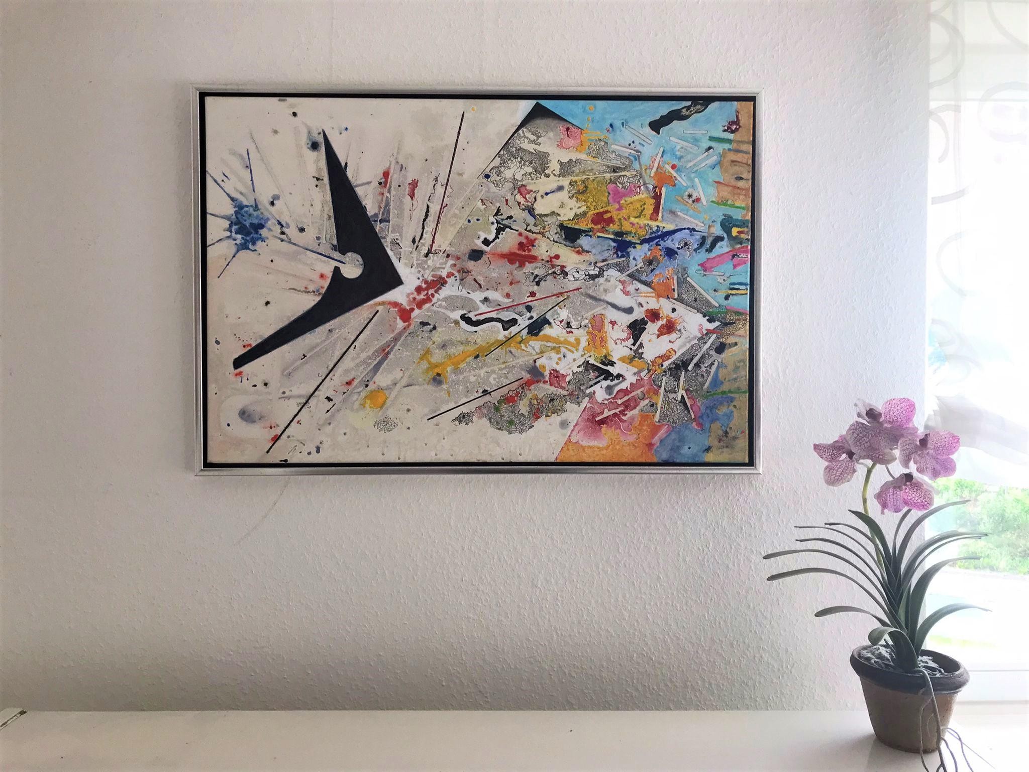Transitions by Detlef Aderhold - Energetic Contemporary Abstract Painting For Sale 4