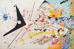Transitions von Detlef Aderhold – Energetisches zeitgenössisches abstraktes Gemälde