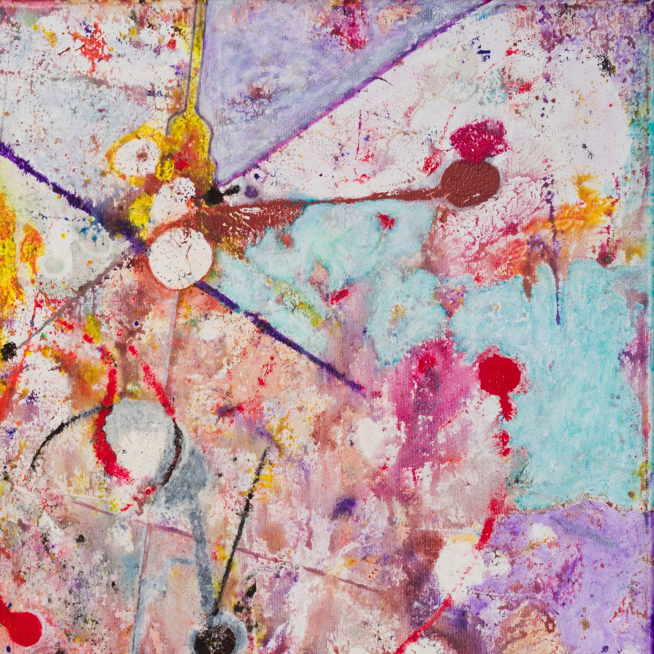 Zartbitter 1 by Detlef Aderhold - Energetic Contemporary Abstract Painting For Sale 1