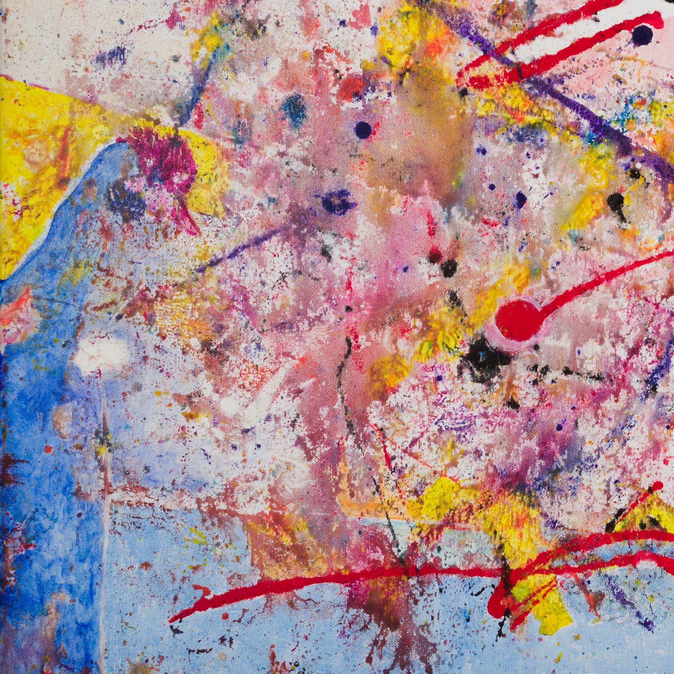 Zartbitter 1 by Detlef Aderhold - Energetic Contemporary Abstract Painting For Sale 2
