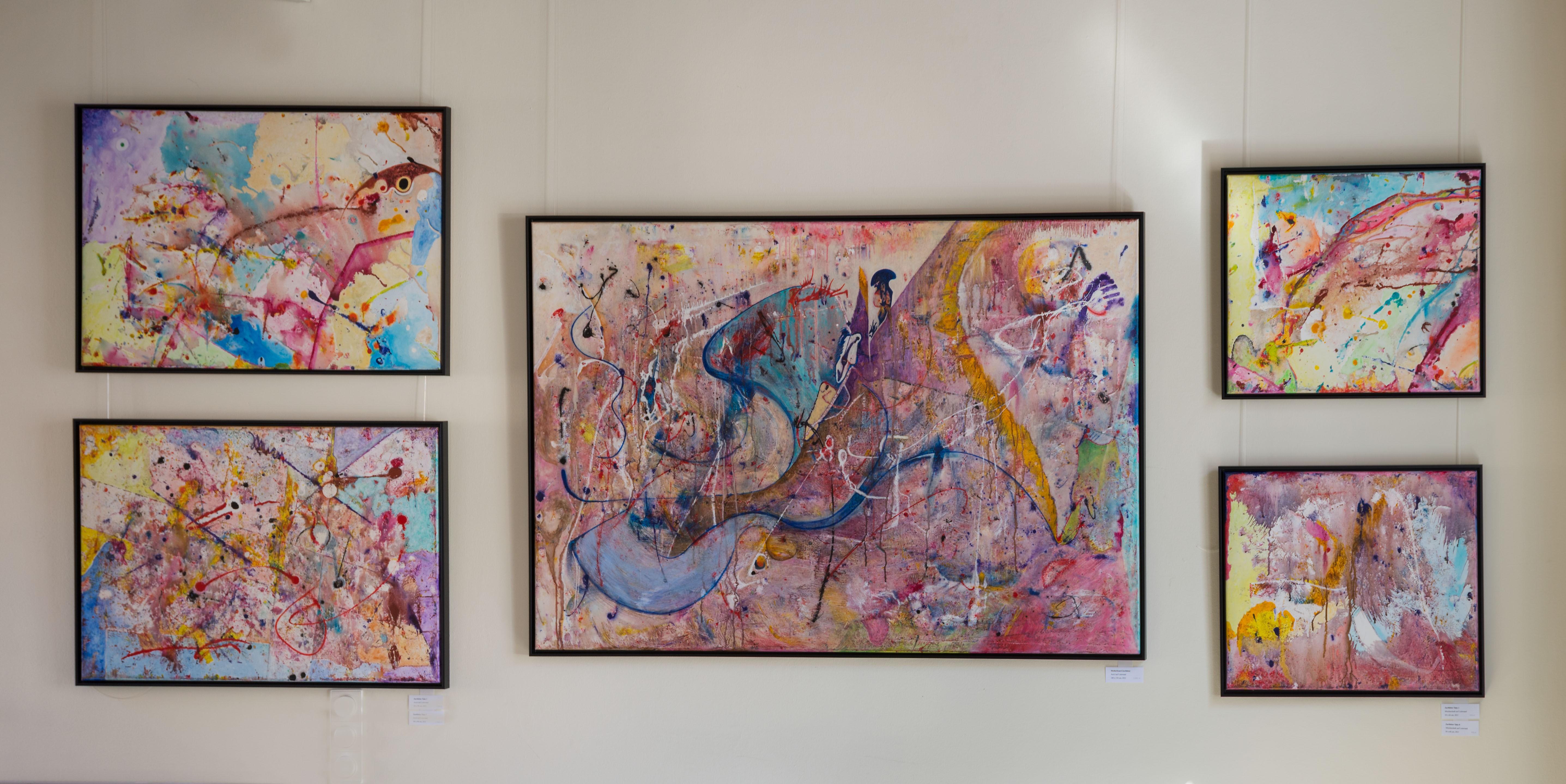Zartbitter 1 by Detlef Aderhold - Energetic Contemporary Abstract Painting For Sale 4