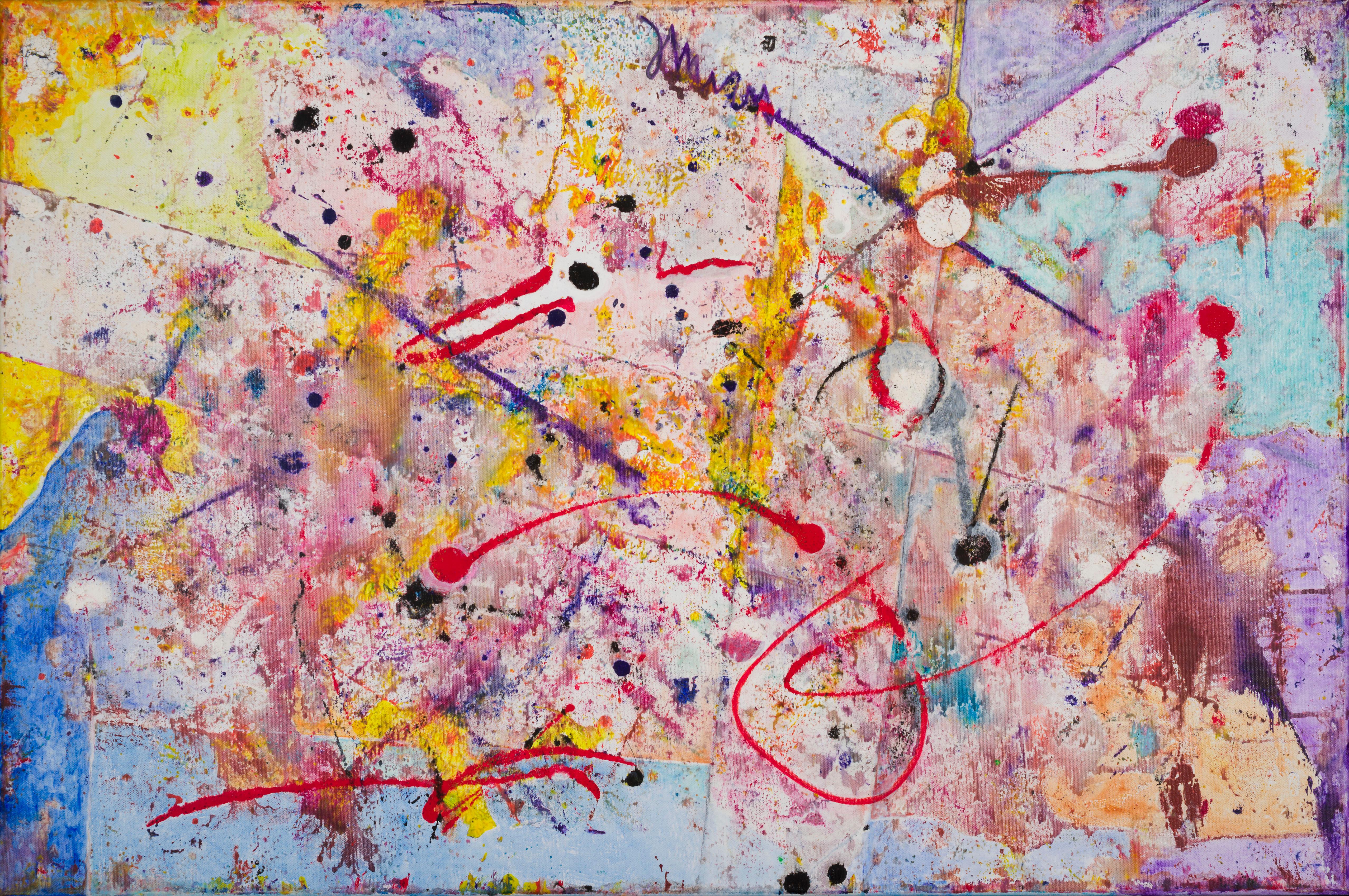 Zartbitter 1 by Detlef Aderhold - Enérgica pintura abstracta contemporánea