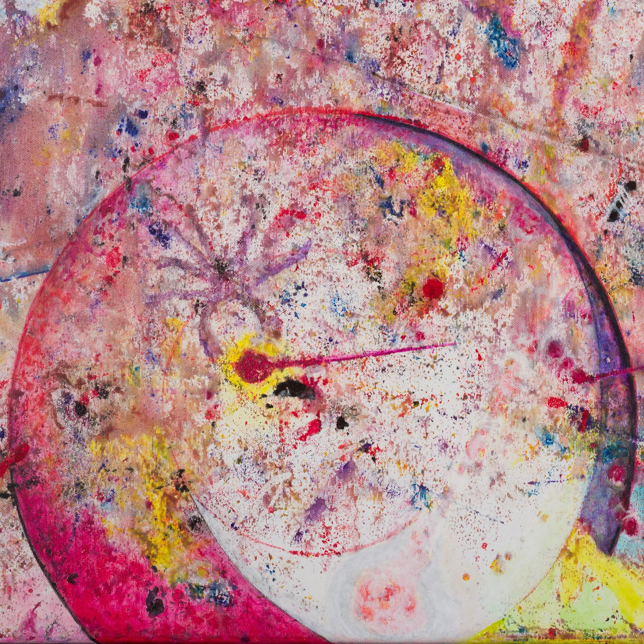 Zartbitter by Detlef Aderhold - Energetic Contemporary Abstract Painting For Sale 1
