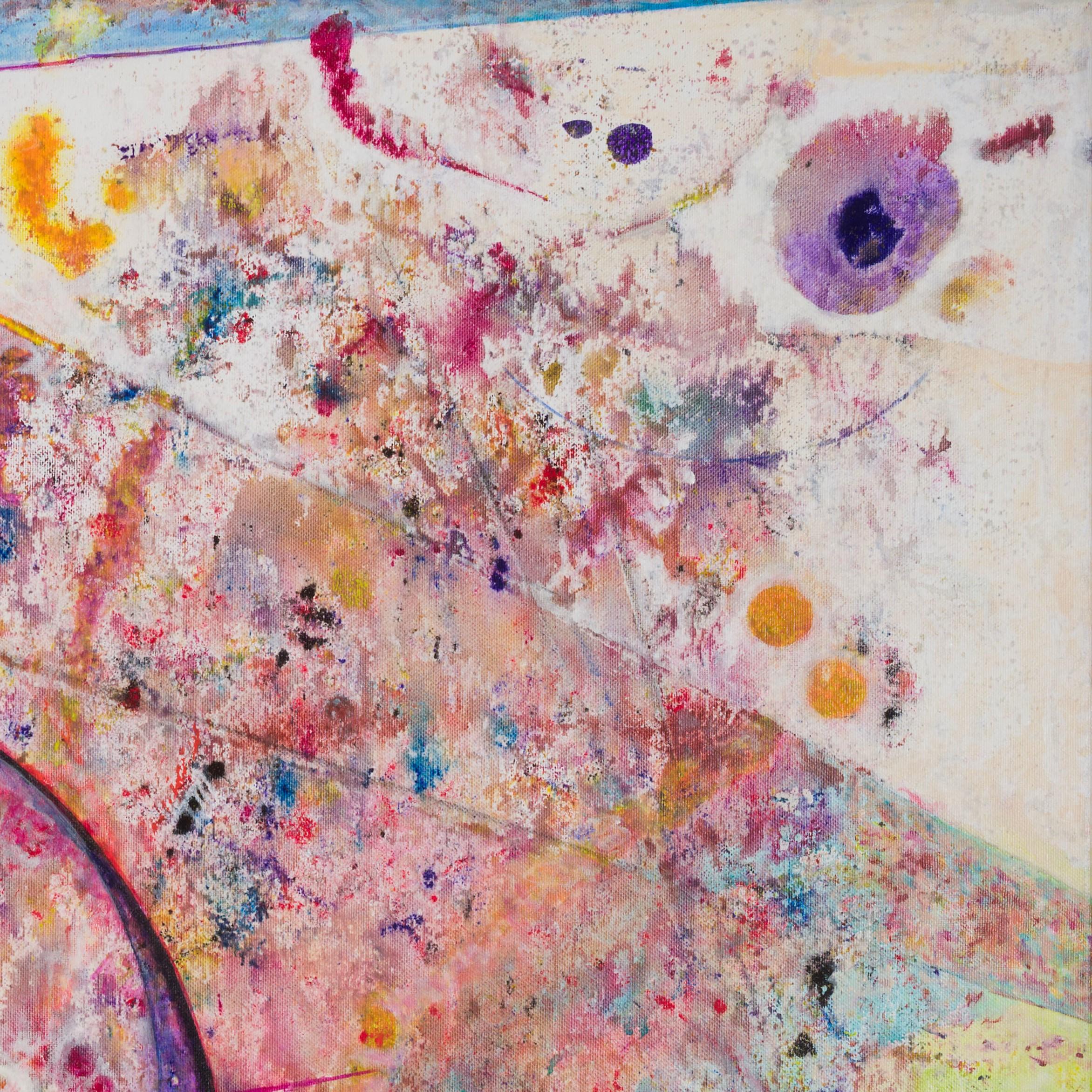 Zartbitter by Detlef Aderhold - Energetic Contemporary Abstract Painting For Sale 4