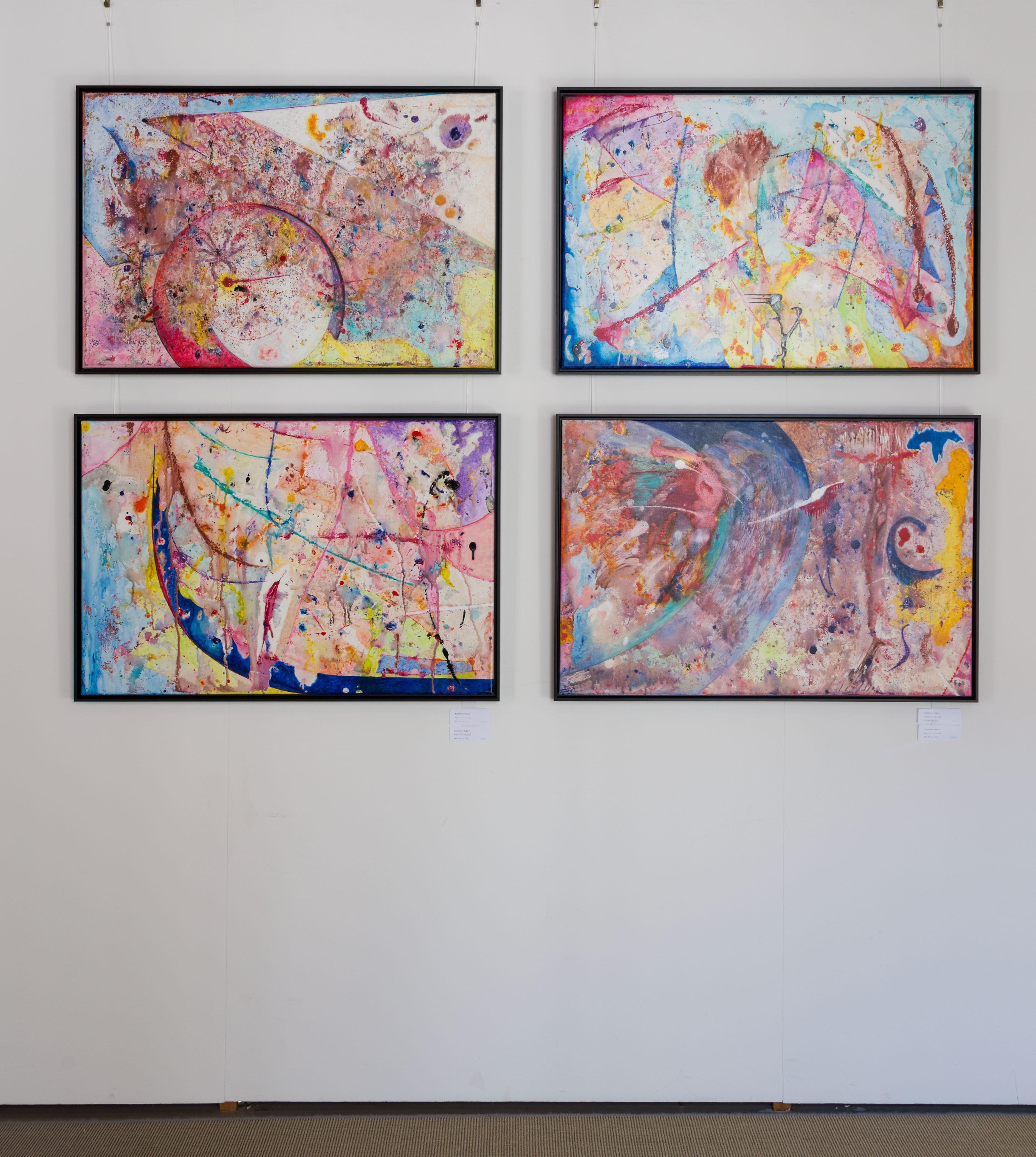 Zartbitter by Detlef Aderhold - Energetic Contemporary Abstract Painting For Sale 5