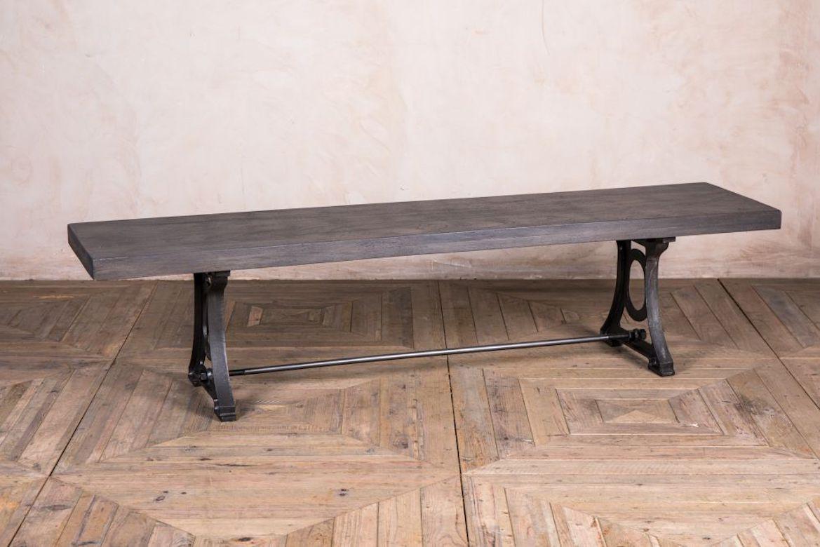 Detroit Cast Iron Dining Bench, 20th Century For Sale 2