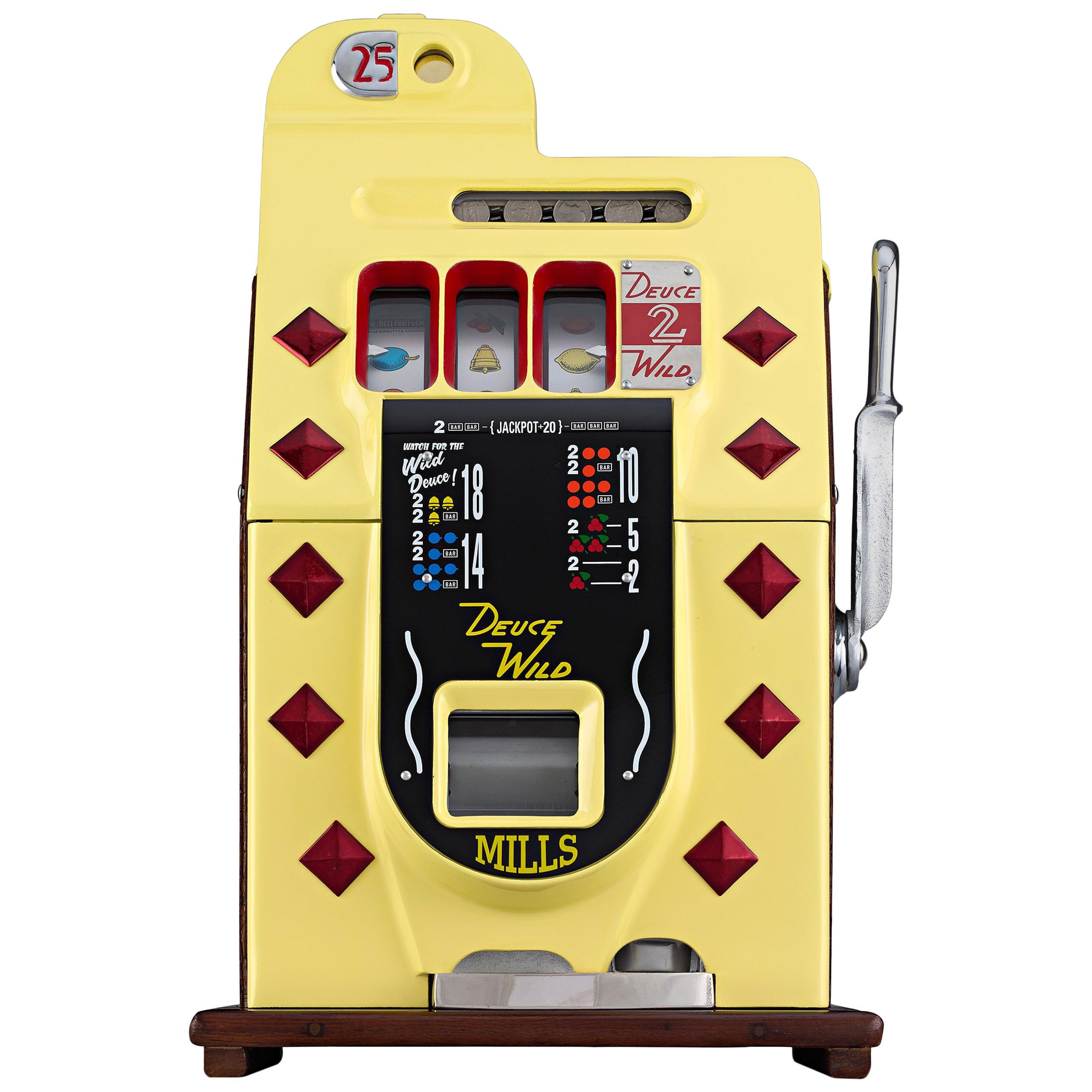 Deuces Wild 25-Cent Slot Machine by Mills