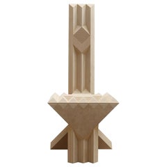 Deus Ex Machina King Chair in Bio-Based Uncoated MDF by Arno Hoogland