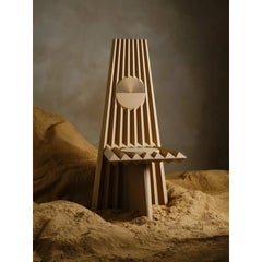 Deus Ex Machina Queen Chair in Bio-Based Uncoated MDF by Arno Hoogland