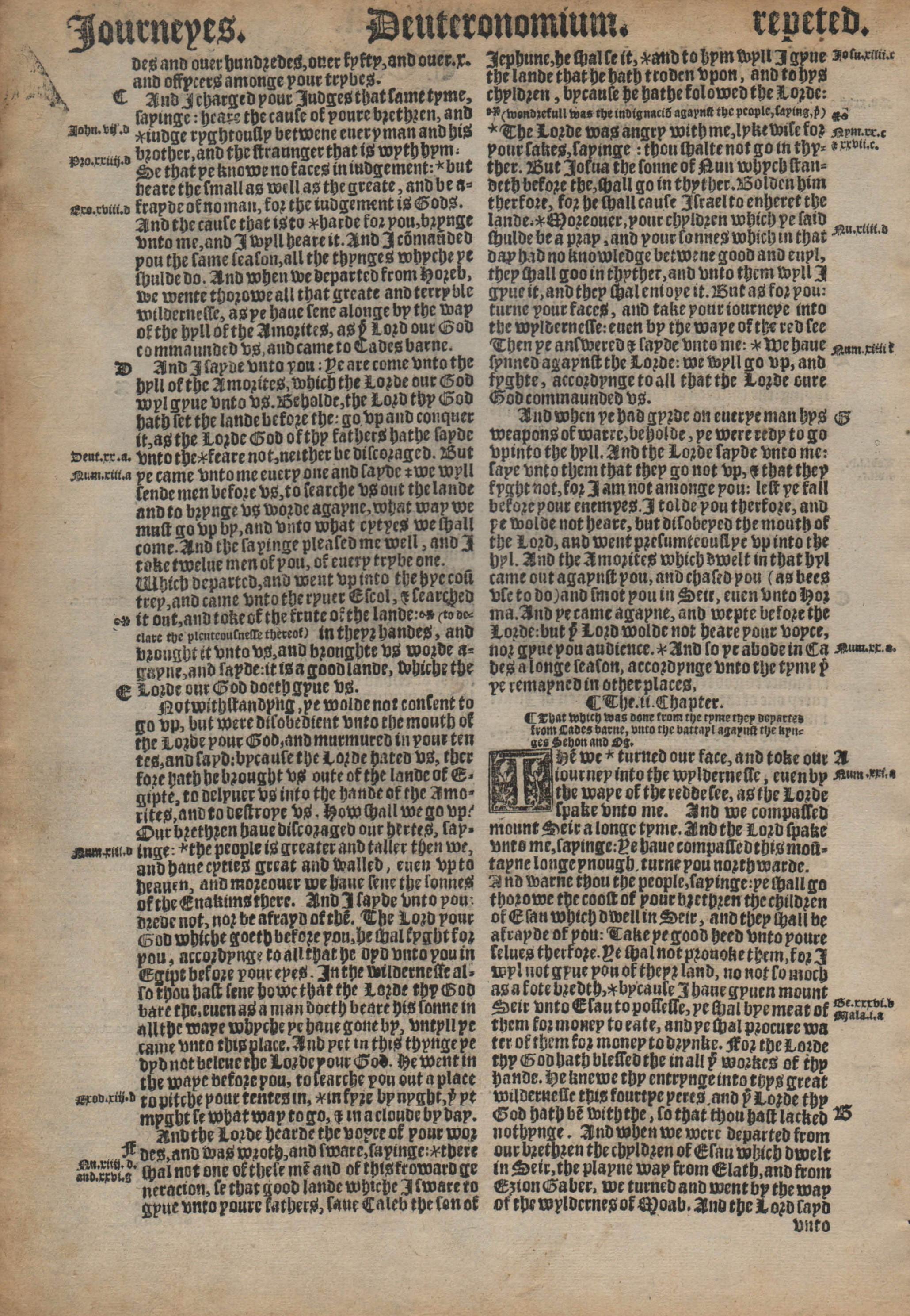 British Deuteronomy, Complete Book from the 1540 