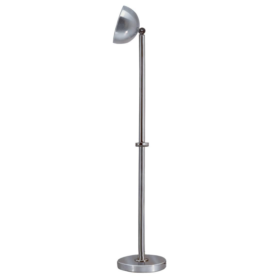 Deutsches Bauhaus Art Deco Style Floor Lamp with Swiveling Shade For Sale