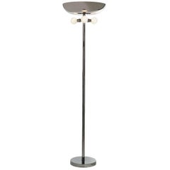 Deutsches Bauhaus Art Deco Style Brass Floor Lamp Torch. Re-Edition