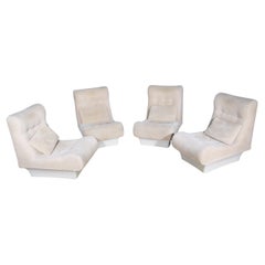 Vintage Deutsches Sofalette Modulsofa Set von Otto Zapf für Vitsœ, 1960er, 4er Set