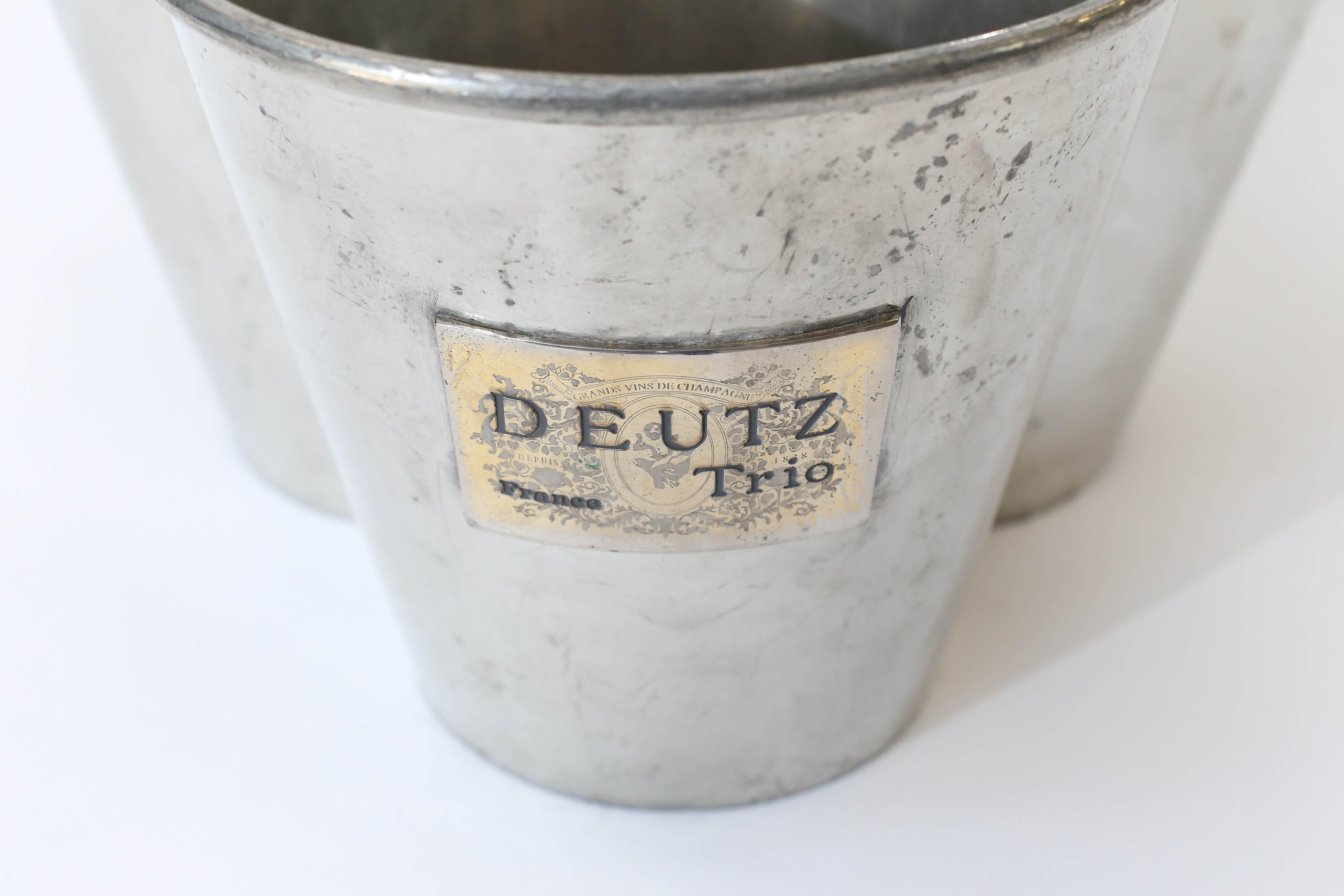 20th Century Deutz Trio Champagne Cooler