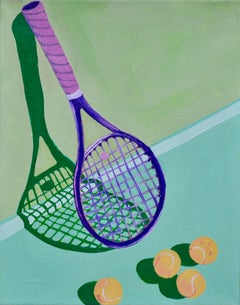 Game, Set, Match by Devan Sweeney, Oil on Canvas Tennis Painting