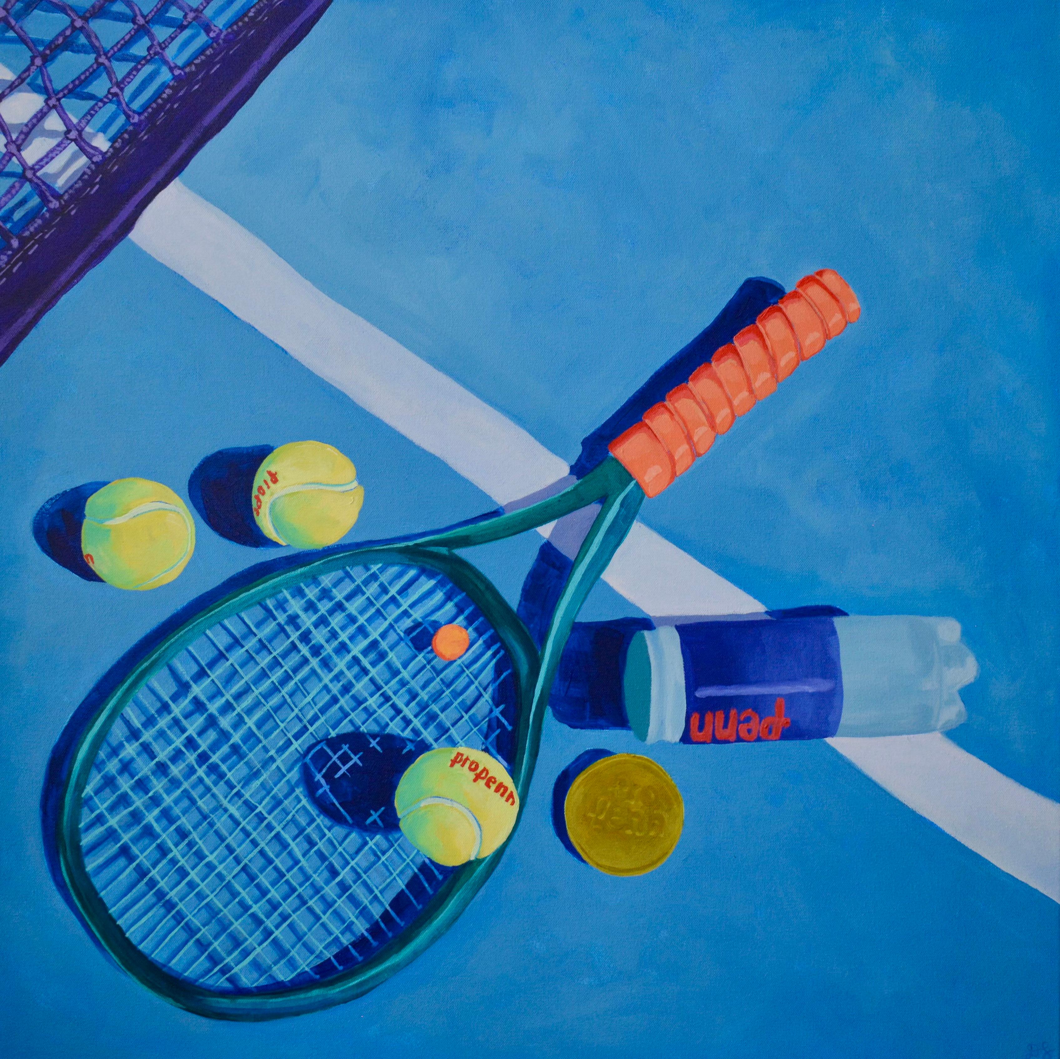 Energico astratto ispirato al tennis di Devan Sweeney - "Let's Rally", 30" x 30", Acrilico su tela

Let's Rally è un tributo audace ed espressivo al ritmo e allo spirito del tennis, creato dall'artista contemporaneo Devan Sweeney. Questo acrilico su