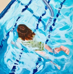 Small Abstract Painting Contemporary Acrylic and Oil on Panel Colorful Modern