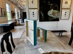 Whimsical Mermaid Painting, Small Coastal Figurative Art on Panel