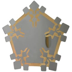 Devant Moi, Contemporary Mirror, Golden Mirror, Wall Mirror