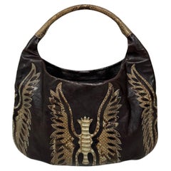 Used Devi Kroell Large Snakeskin Shoulder Bag 