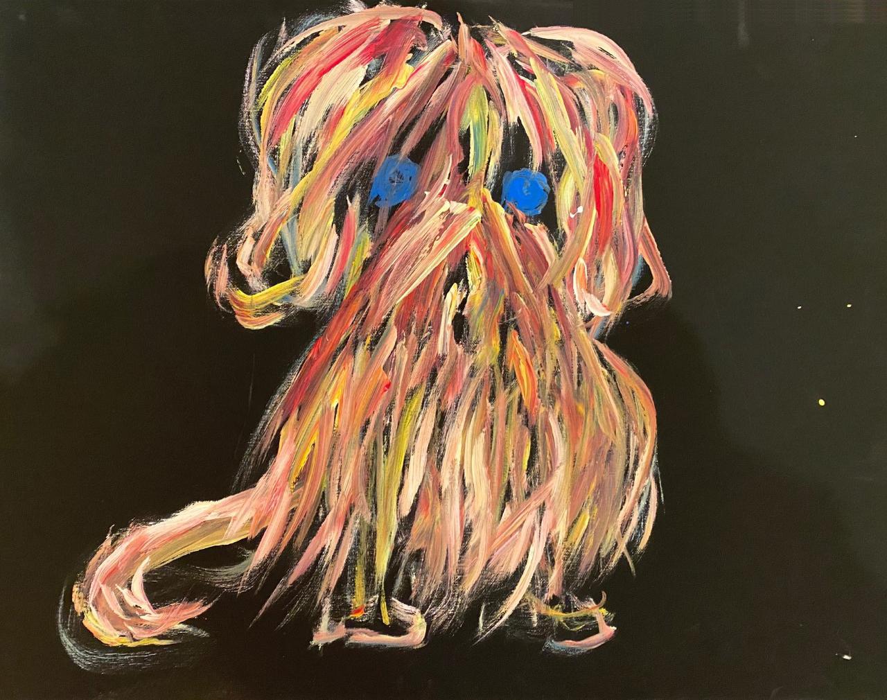 'La curiosa creatura' Acrilico su tela originale 2021  Pittura contemporanea