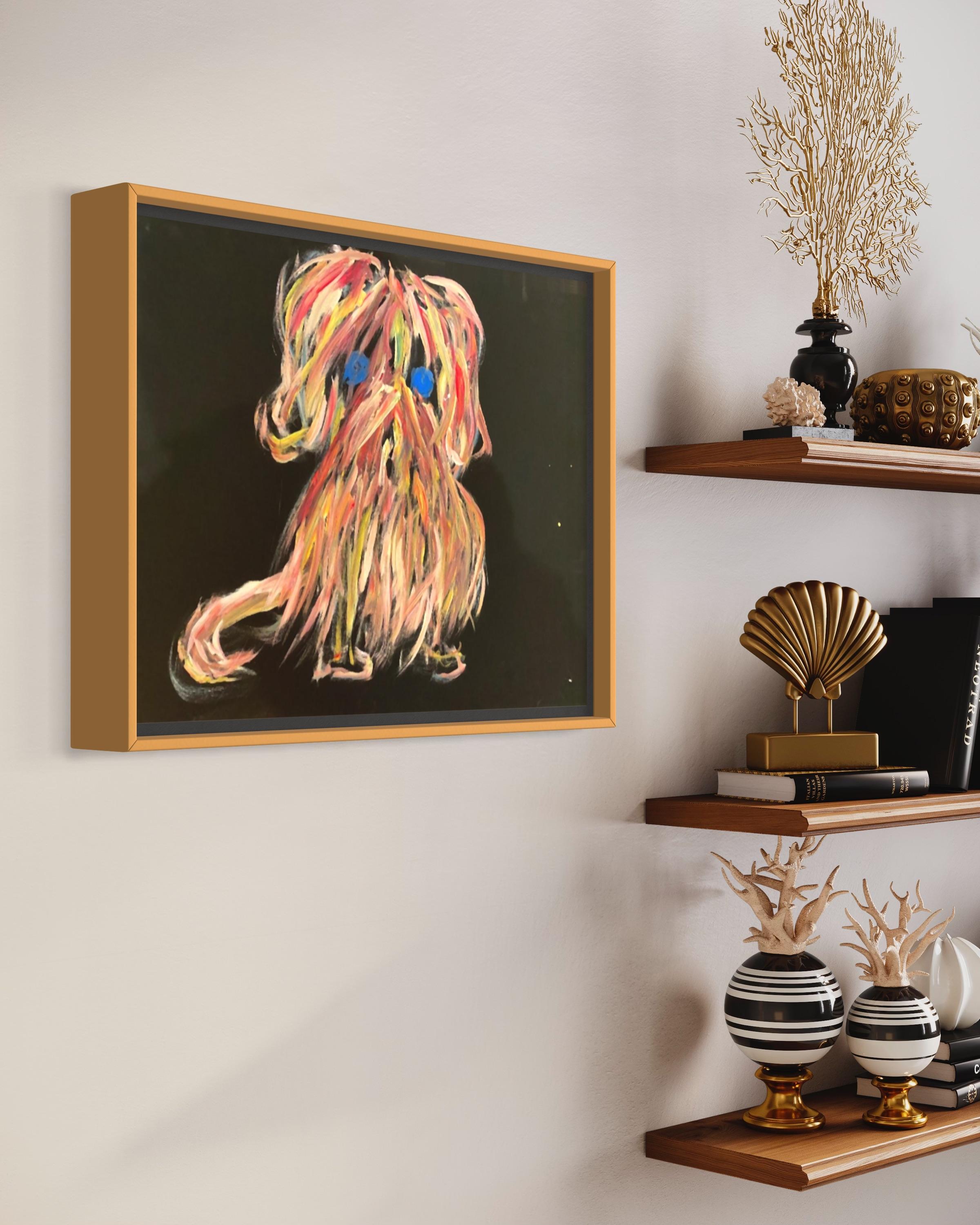 « The Curious Creature » Acrylique sur toile Original 2021  Peinture contemporaine en vente 3