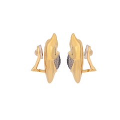 Naimah Devil Heart Statement Earrings, Gold