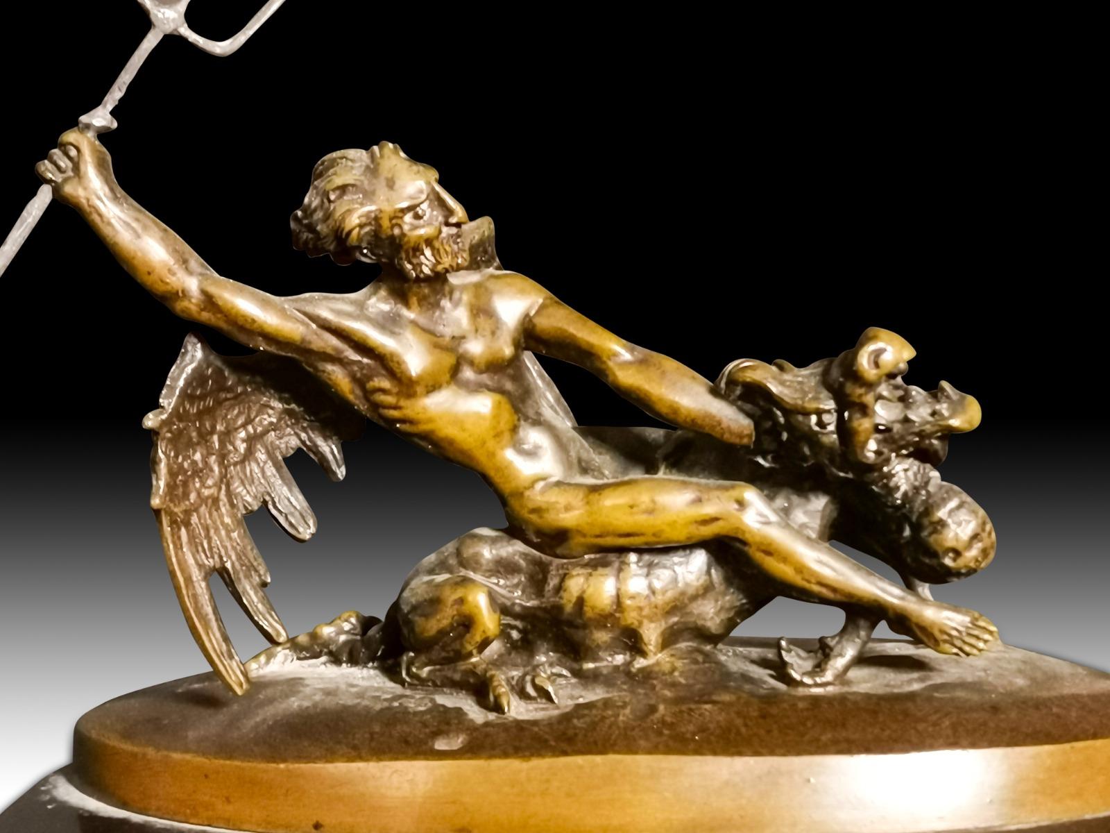 Devil in Bronze, 19th Century For Sale 4