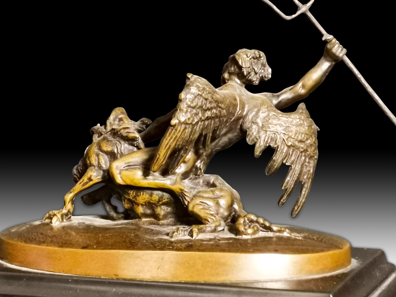 Belgian Devil in Bronze, 19th Century For Sale