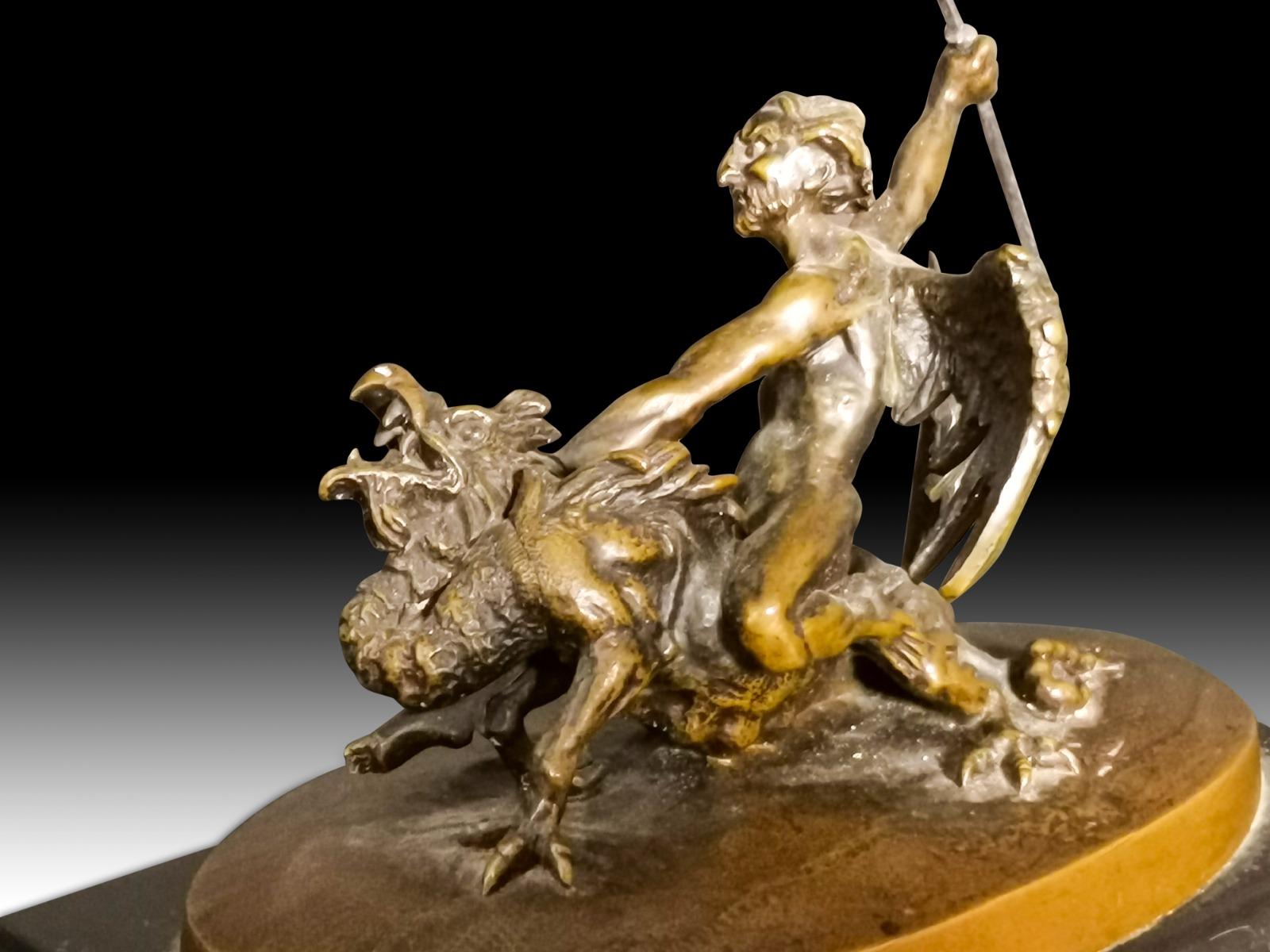 Devil in Bronze, 19th Century For Sale 1