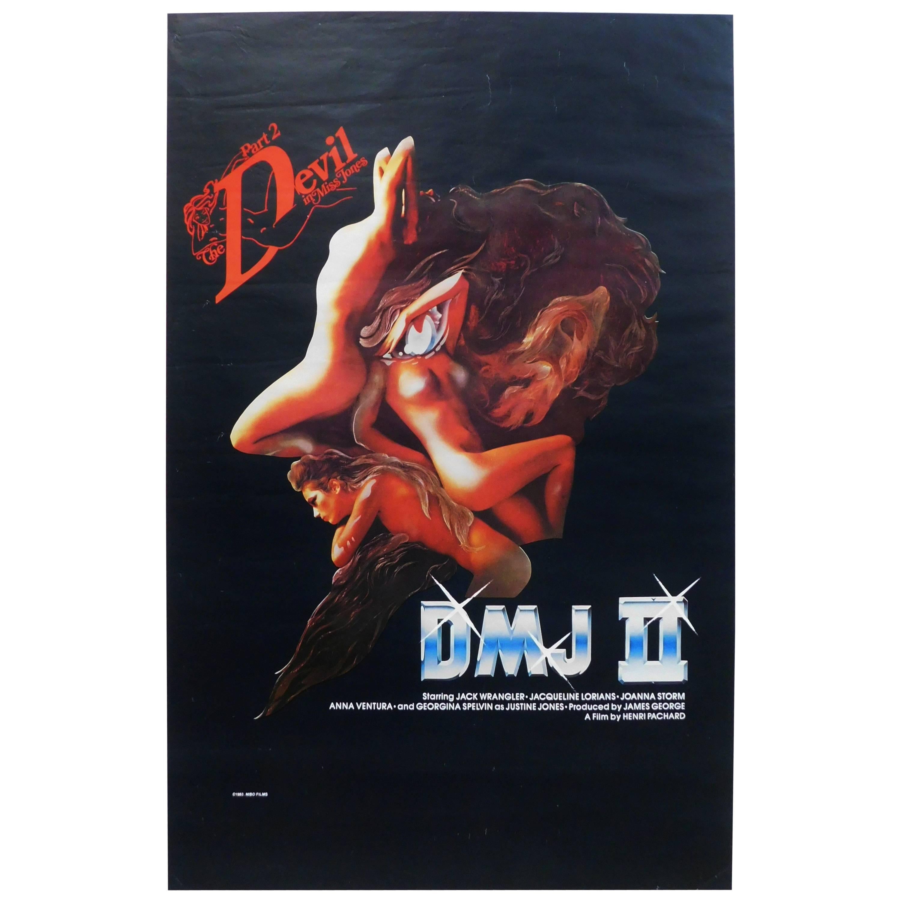 "Devil in Miss Jones Part II" 1983 Original Movie Poster DMJ Pt. 2 For Sale