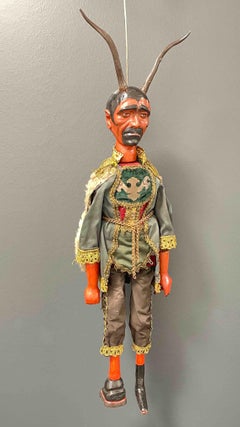 Large Devil or Krampus Marionette by a Master Puppet Maker, Antique Austria