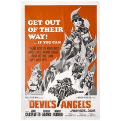 Vintage "Devil's Angels" 1967 U.S. One Sheet Film Poster