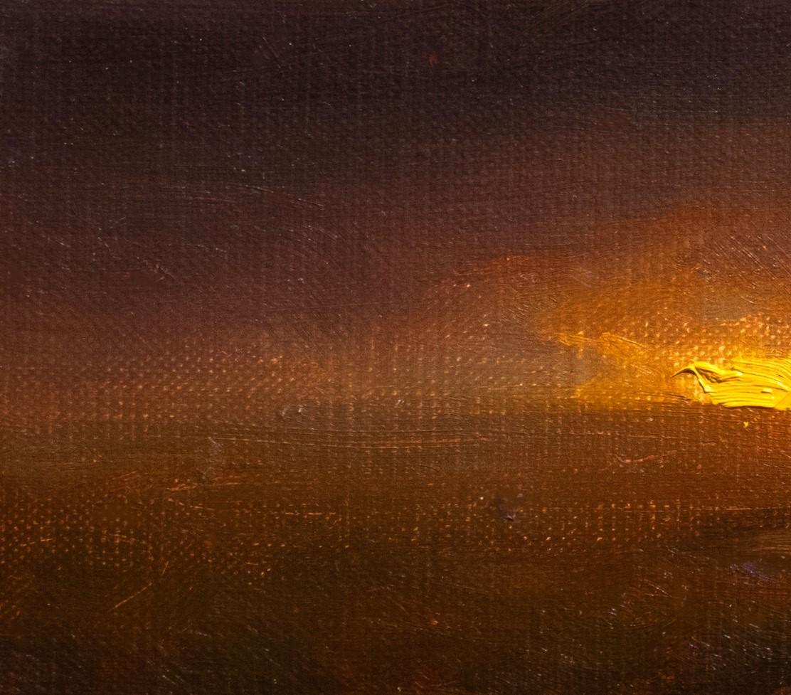 „Darkness on the High Plains“ von Devin Michael Roberts, Landschaft, Ölgemälde im Angebot 3