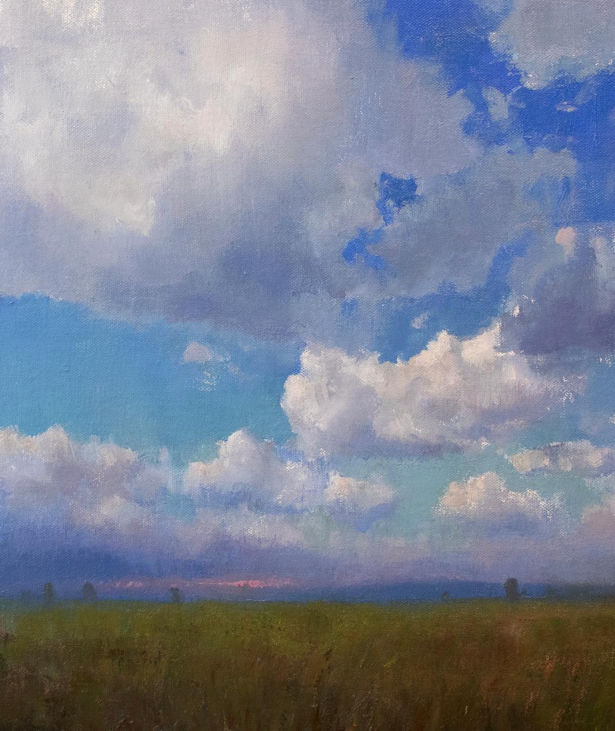 Devin Michael Roberts Figurative Painting - "Land and Sky" Oil Painting