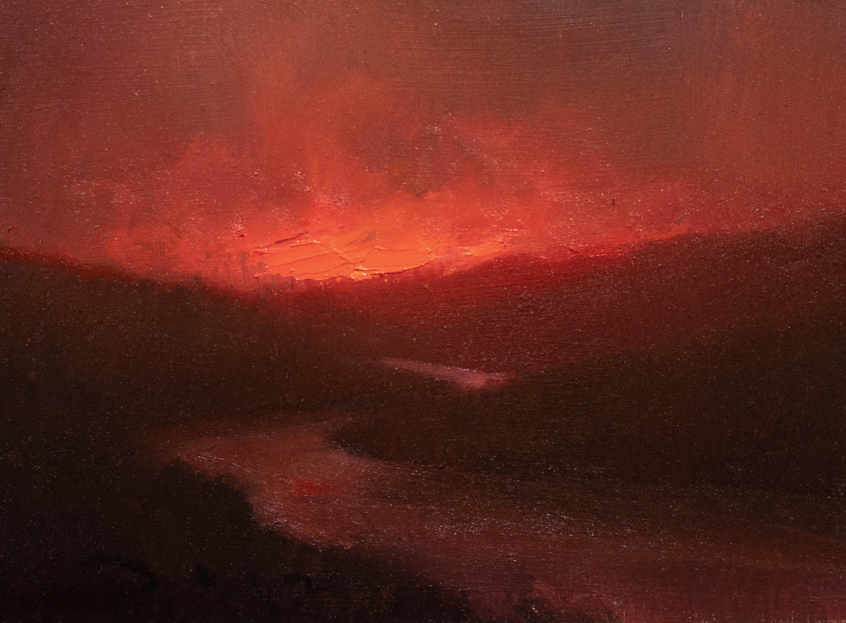 "Das Ende des Anfangs" (2025) Landschaft Impressionist Ölgemälde