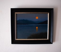 « Tranquil Twilight » (2024) de Devin Michael Roberts, peinture à l'huile de paysage